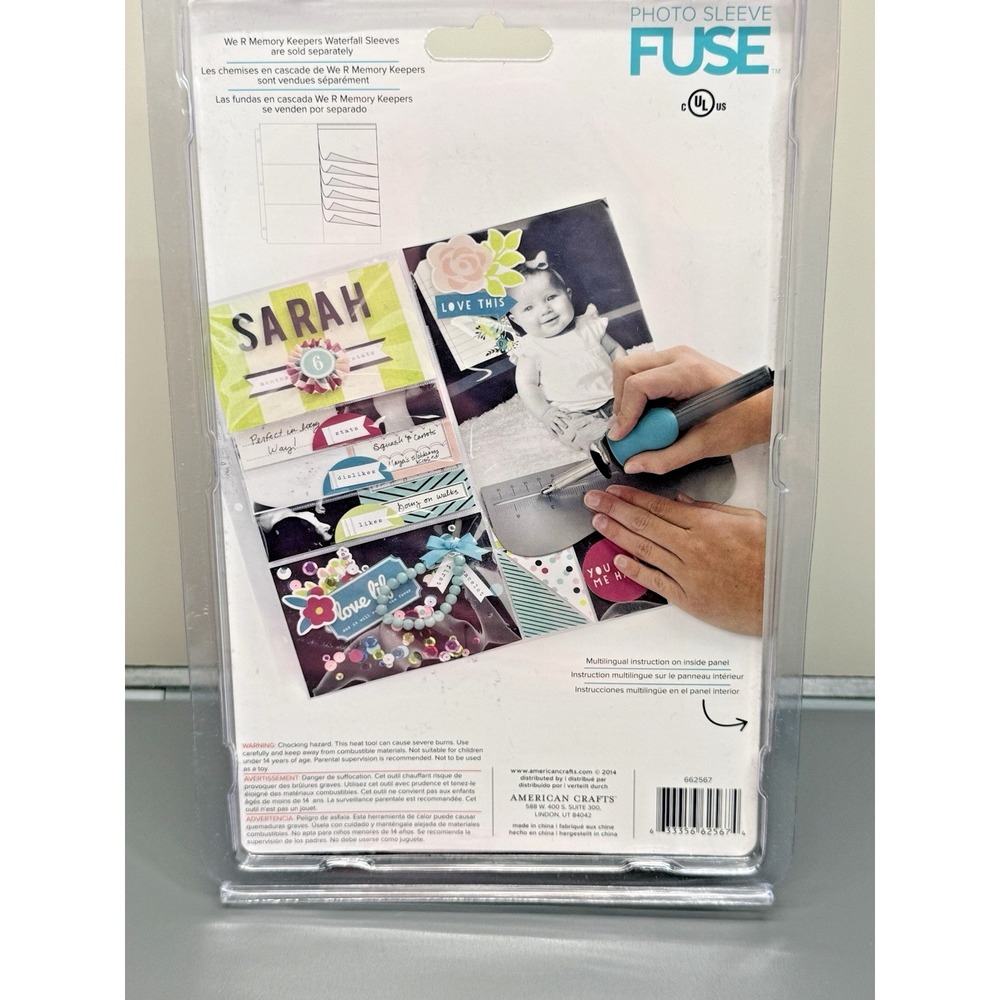 We R Photo Sleeve Fuse Kit Tool, Fusing & Cutting Tips, Ruler Stencil, Stand - Picture 2 of 3